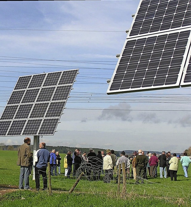 Das Solarforum ist 2005 schon frh auf der Spur der Sonnenkraft.   | Foto: Christa Maier