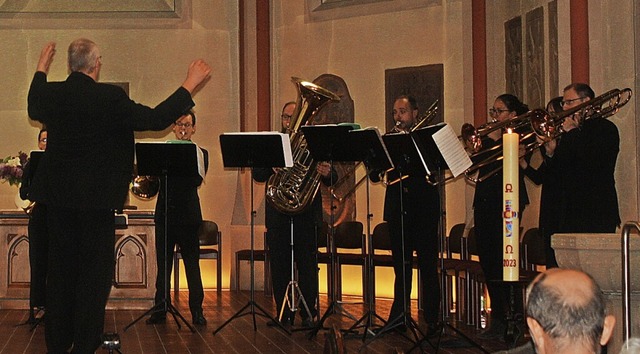 Das Sdbadische Blserensemble bei der Geistlichen Abendmusik  | Foto: Hildegard Karig