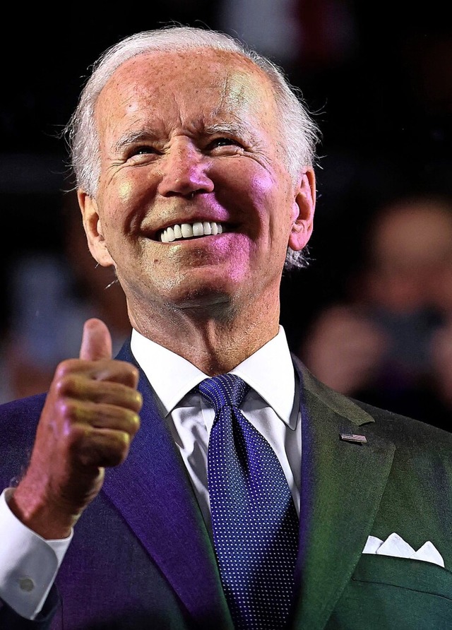 Joe Biden ist optimistisch, dass er noch einmal gewhlt wird.  | Foto: RONEN ZVULUN (AFP)