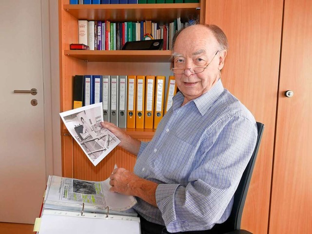 Manfred Lange mit einem Ausdruck seine... und hat gleich fr Aufregung gesorgt.  | Foto: Frank Schoch