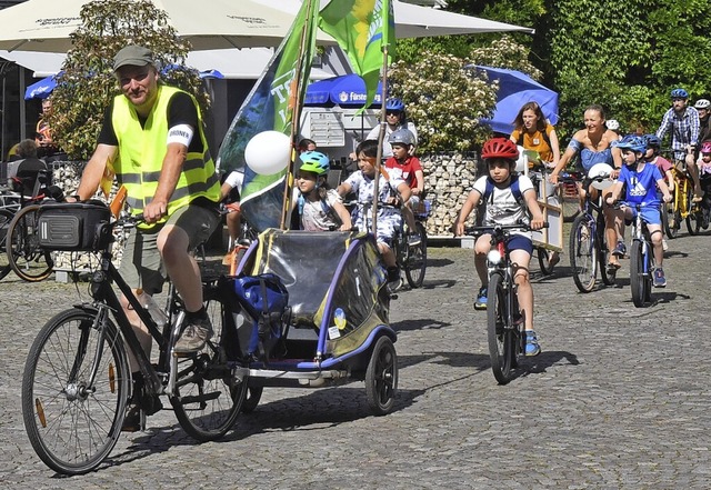 In Emmendingen macht das Radfahren in ...limatests. Doch es gibt Nachholbedarf.  | Foto: Benedikt Sommer