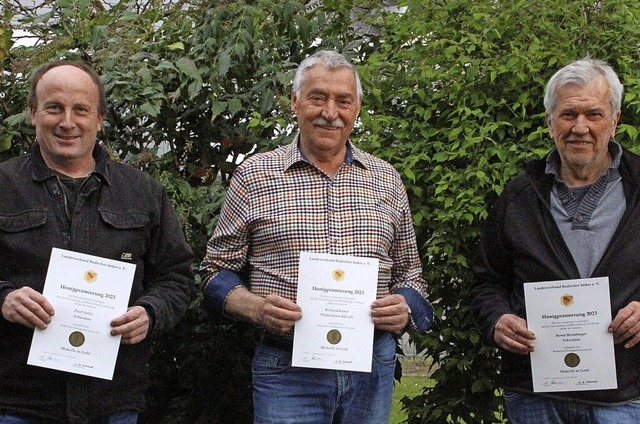 Paul Seiler, Richard Kirner und Bernd Heimburger  | Foto: kmx