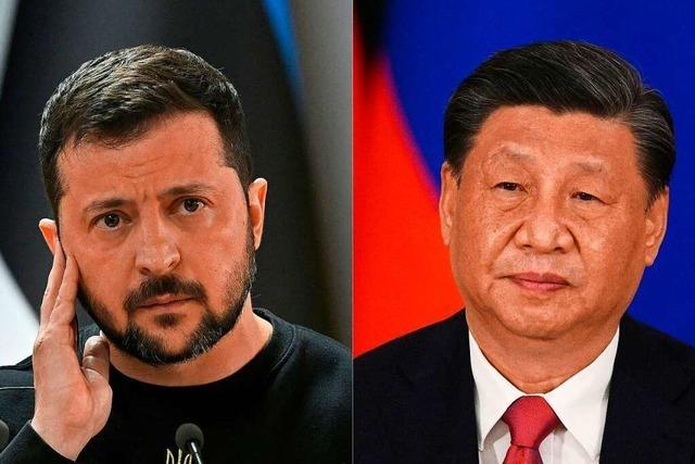 Chinas Staatschef Xi und Ukraines Präsident Selenskyj telefonieren