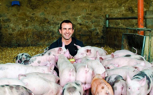 Die kleinen Schweine freuen sich ber Besucher.  | Foto: Baldenwegerhof