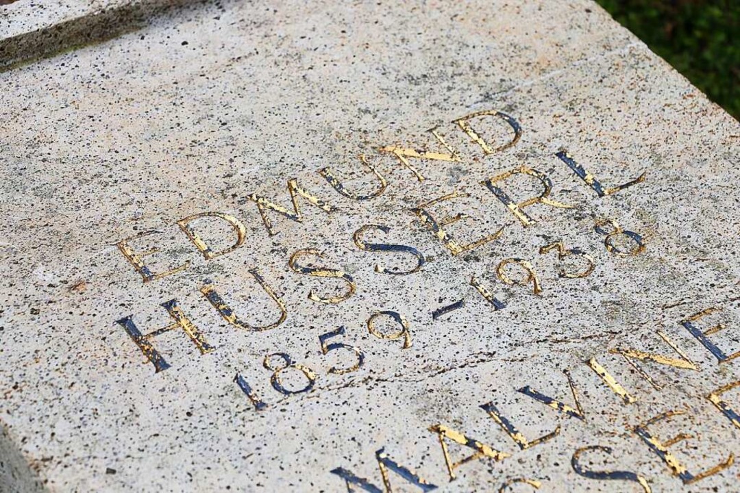 Das Grab von Edmund Husserl auf dem Günterstäler Friedhof  | Foto: Uni Freiburg