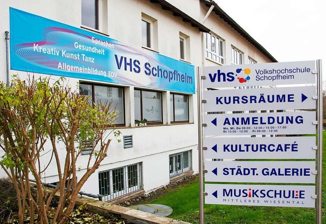Die VHS Schopfheim soll federfhrend bei der VHS Wiesental fungieren.  | Foto: Paul Eischet