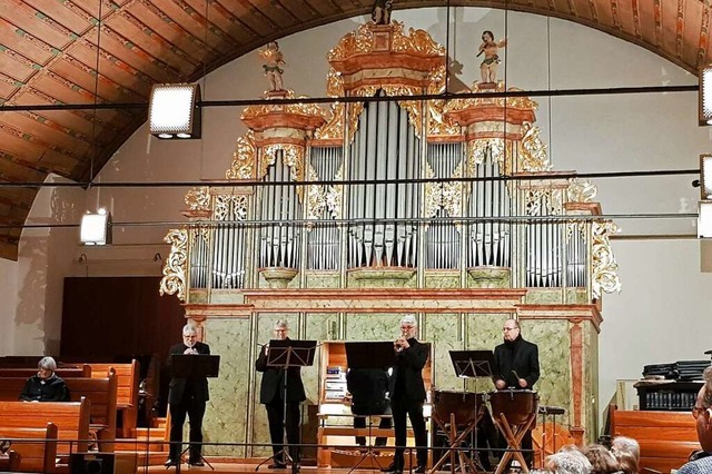 Festlicher Klang: Trompeten, Corno da caccia, Orgel  | Foto: Sylvia Bechle