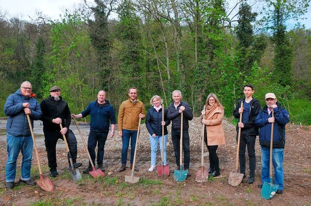 Symbolischer Baustart fr die neue Ht...er Stadt  und des Regierungsprsidiums  | Foto: Sebastian Ehret