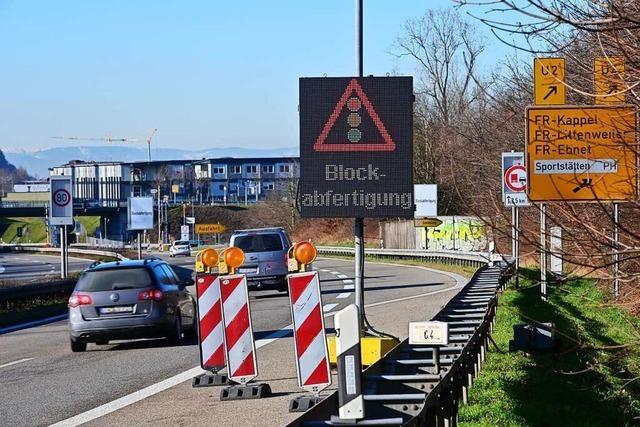 Freiburg und das Umland sind mit Pförtnerampel vor Kappler Tunnel zufrieden