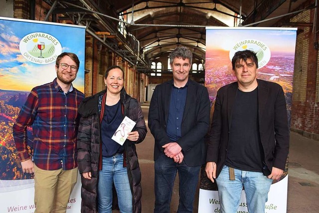 Matthias Wolf, Katja Remer, Georg Lehm...im ehemaligen Offenburger Schlachthof.  | Foto: Hubert Rderer