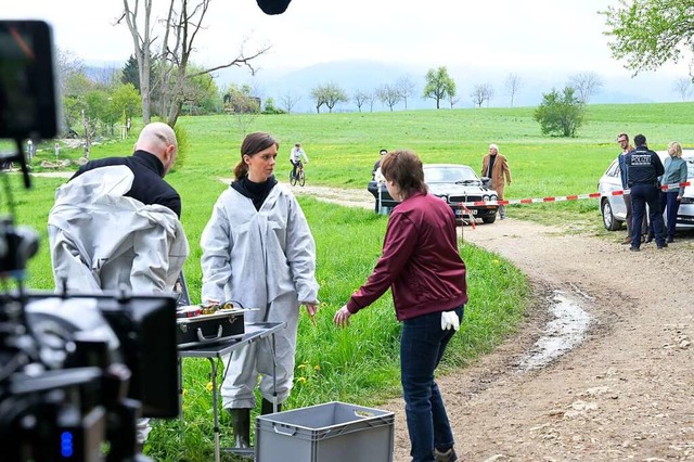 Im Wald beim Jesuitenschloss wurden di...nfund und der Spurensammlung  gedreht.  | Foto: SWR/Patricia Neligan