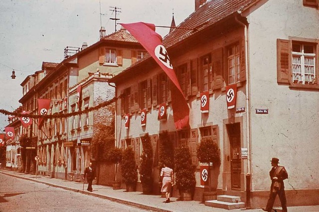 Das alte Lrracher Gewerkschaftshaus besteht nicht mehr.  | Foto: Stadtarchiv Lrrach