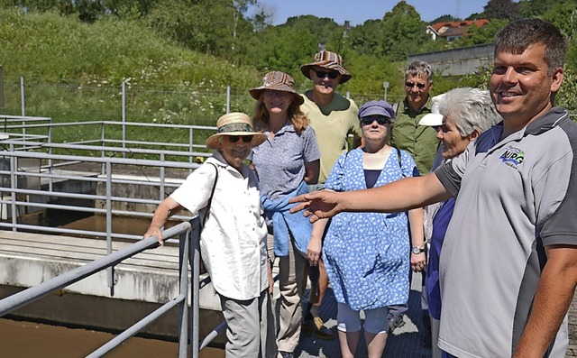 Die BUND-Ortsgruppe Murg-Laufenburg hat 2022 die Murger Klranlage besichtigt.  | Foto: Michael Gottstein