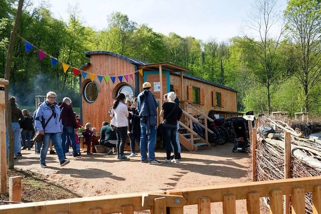 Der neue Waldkindergarten in Liel wurde am Samstag offiziell eingeweiht.  | Foto: Volker Mnch