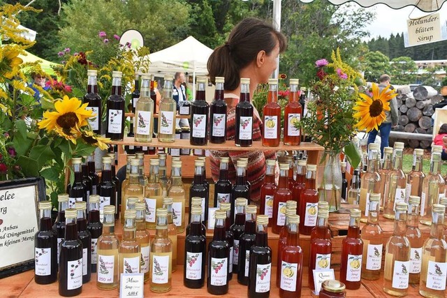 Ein Stand am Naturpark-Markt in Feldberg  | Foto: Thomas Biniossek