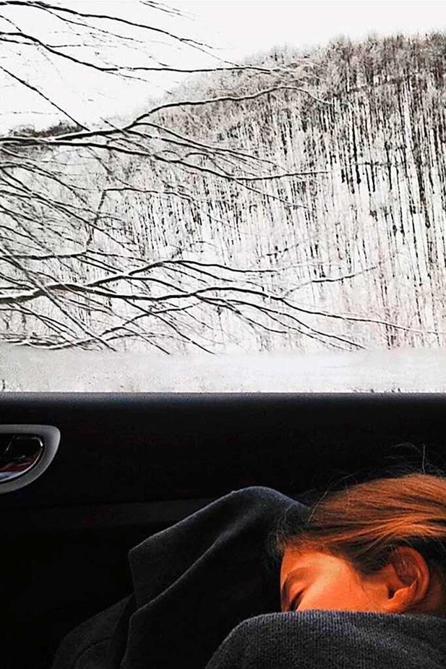 Kaja Tasevskas Lieblingsfotografie &#8...h einem langen Skitag im Auto schlft.  | Foto: Kaja Tasevska