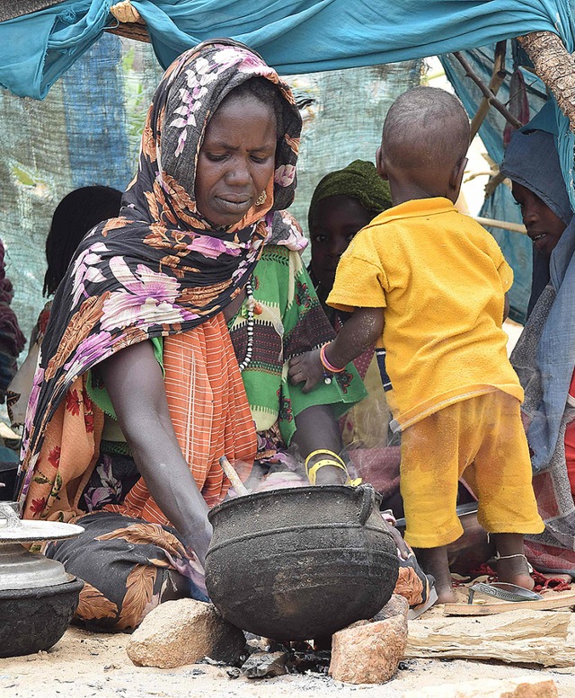 Flchtlinge aus dem Sudan  | Foto: GUEIPEUR DENIS SASSOU (AFP)