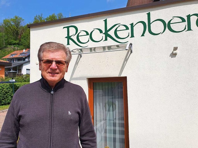 Gerhard Huck vom Landhotel Reckenberg ...reisamtal sind bei Radfahrern beliebt.  | Foto: Sidney-Marie Schiefer