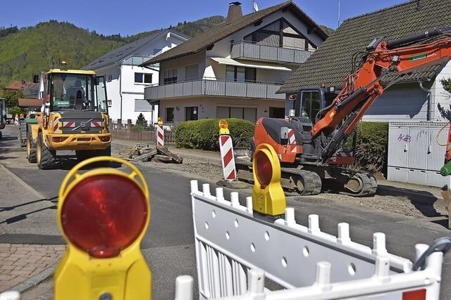 Radstrae wird gebaut