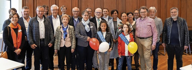 Vertreter der Stdte Slestat, Liestal...sischen Kreis beim Partnerschaftstag.  | Foto: Stadt Waldkirch