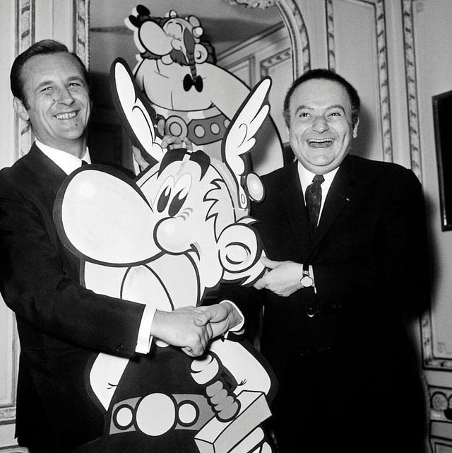 Das sind die Erfinder von Asterix und ...ny. Das Bild stammt aus dem Jahr 1967.  | Foto: - (AFP)