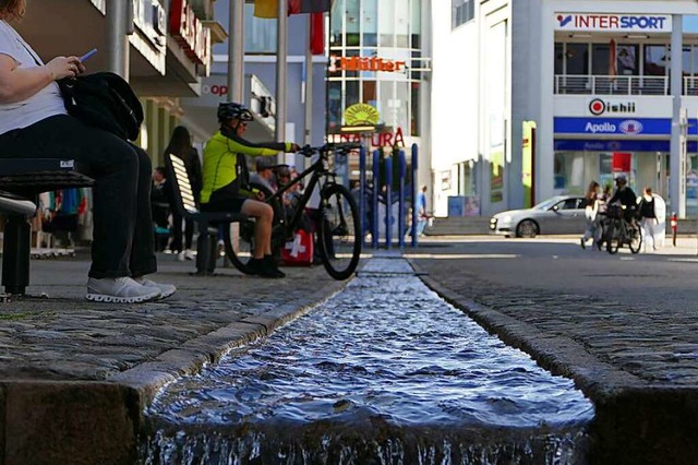 Die Brunnen und Wasserlufe in Bad Sc... fhren  auch bei Trockenheit Wasser.   | Foto: Florian Schmieder