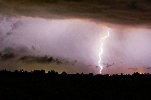 Gewitter, Sturm und Regen drohen in Baden-Wrttemberg auch in der Nacht zum Montag