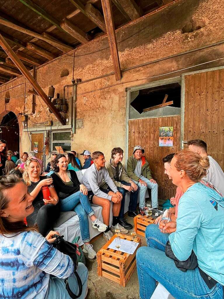 Von Weingut zu Weingut zogen wein- und wanderlustige Menschen am Sonntag in Gundelfingen-Wildtal.