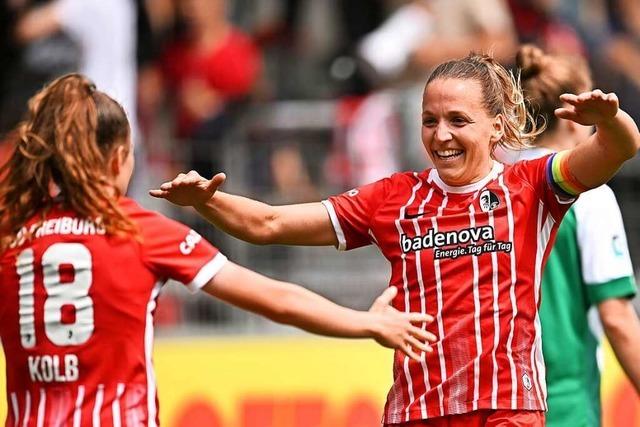 Lisa Karl rettet den Frauen des SC Freiburg einen Punkt gegen Werder Bremen