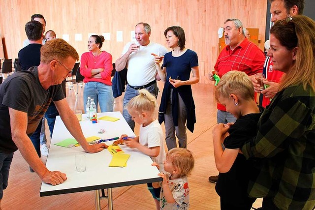 Auch die jngsten Mietersheimerinnen u...achten sich mit Gedanken und Ideen ein  | Foto: Reiner Beschorner