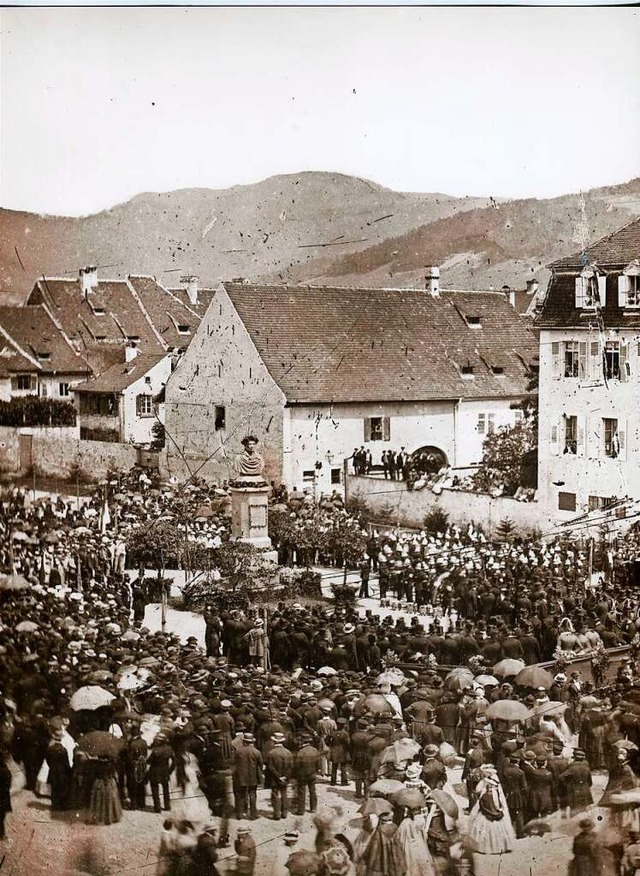 Beim (nachgeholten) Fest zur Einweihun...Theodor Hase die historische Aufnahme.  | Foto: Gottlieb Theodor Hase (Augustinermuseum)