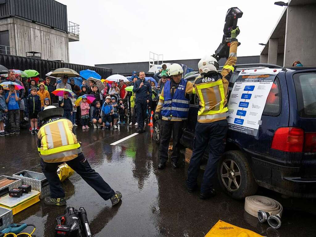 In der Fba trainieren Ausbilder die Feuerwehrleute. Die Anlage ist ein gemeinsames Projekt von Stadt Freiburg und Kreis Breisgau-Hochschwarzwald.