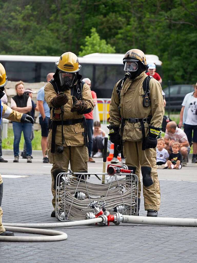 In der Fba trainieren Ausbilder die Feuerwehrleute. Die Anlage ist ein gemeinsames Projekt von Stadt Freiburg und Kreis Breisgau-Hochschwarzwald.