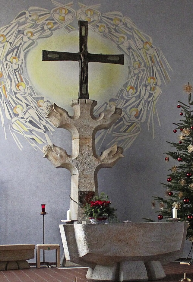 Ein Blick in die katholische Kirche in Kandern   | Foto: Victoria Langelott