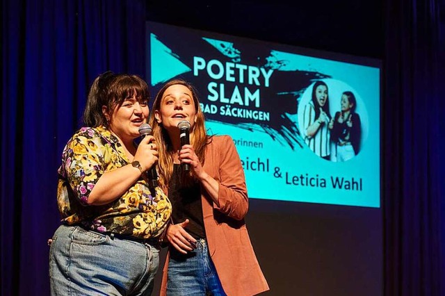 Meisterinnen ihres Fachs: Teresa Reich...den vierten Bad Sckinger Poetry Slam.  | Foto: Tourismus- und Kulturamt