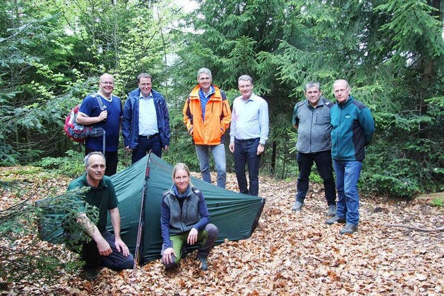 Brgermeister Carsten Erhard, Kultusst...Camps auf dem Gengenbacher Spneplatz.  | Foto: Juliana Eiland-Jung