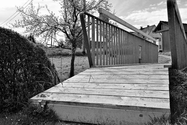 Nach einer Sanierung ist eine Brcke in Welmlingen nicht mehr barrierefrei