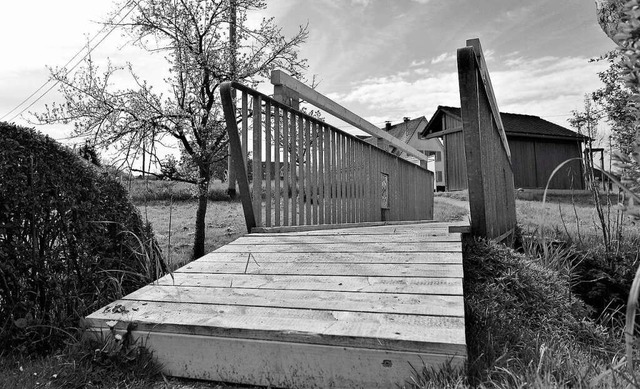 Die sonst eher unscheinbare Brcke  | Foto: Reiner bauer