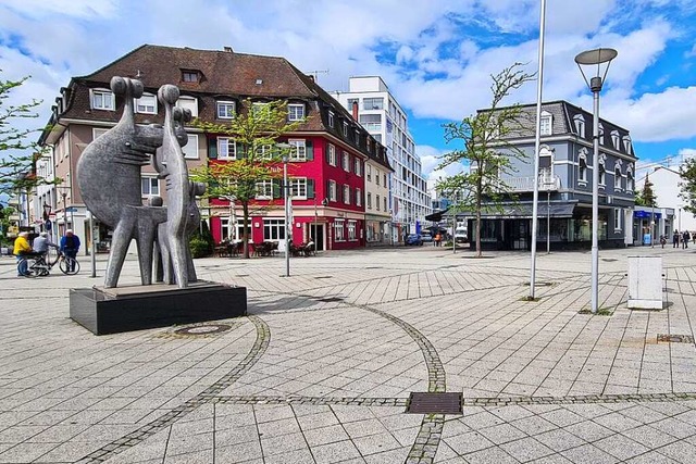 Der Friedrichplatz soll zur Klima-Oase werden, schlgt der Klimabeirat vor.  | Foto: Stefan Ammann