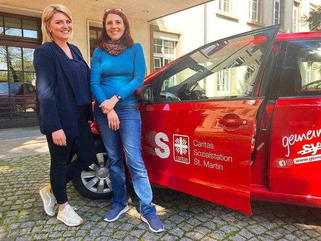 Jessica Bittner und Sarah Neudecker si...mit ihrem Konzept der Ist-Zeit-Pflege.  | Foto: Annemarie Rsch