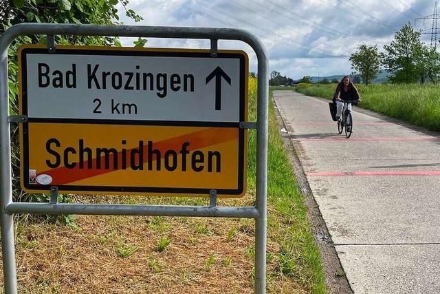 Bad Krozingen baut aus Kostengrnden zunchst keine PV-Anlage ber Radweg nach Schmidhofen