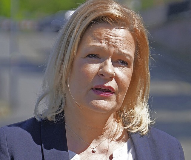 Innenministerin Nancy Faeser (SPD)  | Foto: Sebastian Gollnow (dpa)