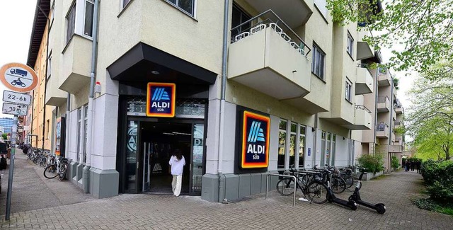 Der neue Aldi ist an der Ecke Egon-/Strtzelstrae.  | Foto: Ingo Schneider