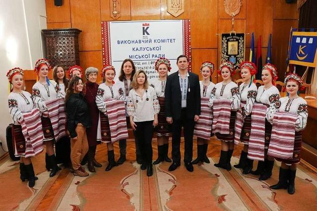 Ukrainischer Brgermeister ehrt die Lahrer Ukrainehilfe