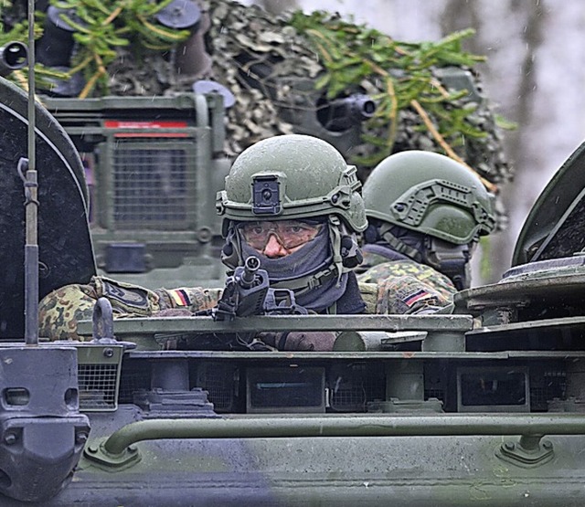 Panzergrenadier der Bundeswehr  | Foto: Robert Michael (dpa)