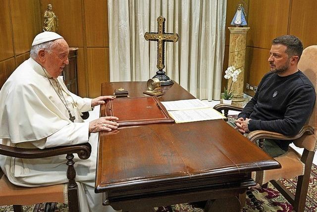Selenskyj sieht den Vatikan nicht als Vermittler