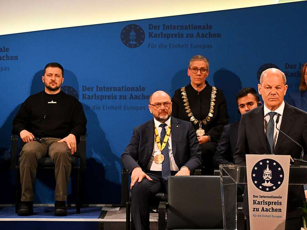 Olaf Scholz hielt die Laudatio.