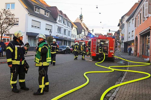 Bei der Hauptbung war die Feuerwehr K...eim 2022 in der Hauptstrae unterwegs.  | Foto: Sandra Decoux