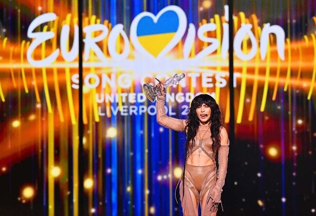 Loreen aus Schweden nach ihrem Sieg be... des 67. Eurovision Song Contest (ESC)  | Foto: Peter Kneffel (dpa)