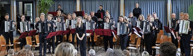 Zum fnften Mal kann sich die Akkordeongruppe Mnstertal Bezirksmeister nennen.   | Foto: Akkordeonruppe Mnstertal